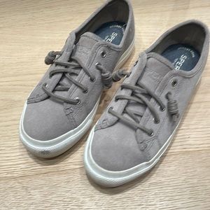 Sperry top-sider size 5.5 grey suede sneakers.